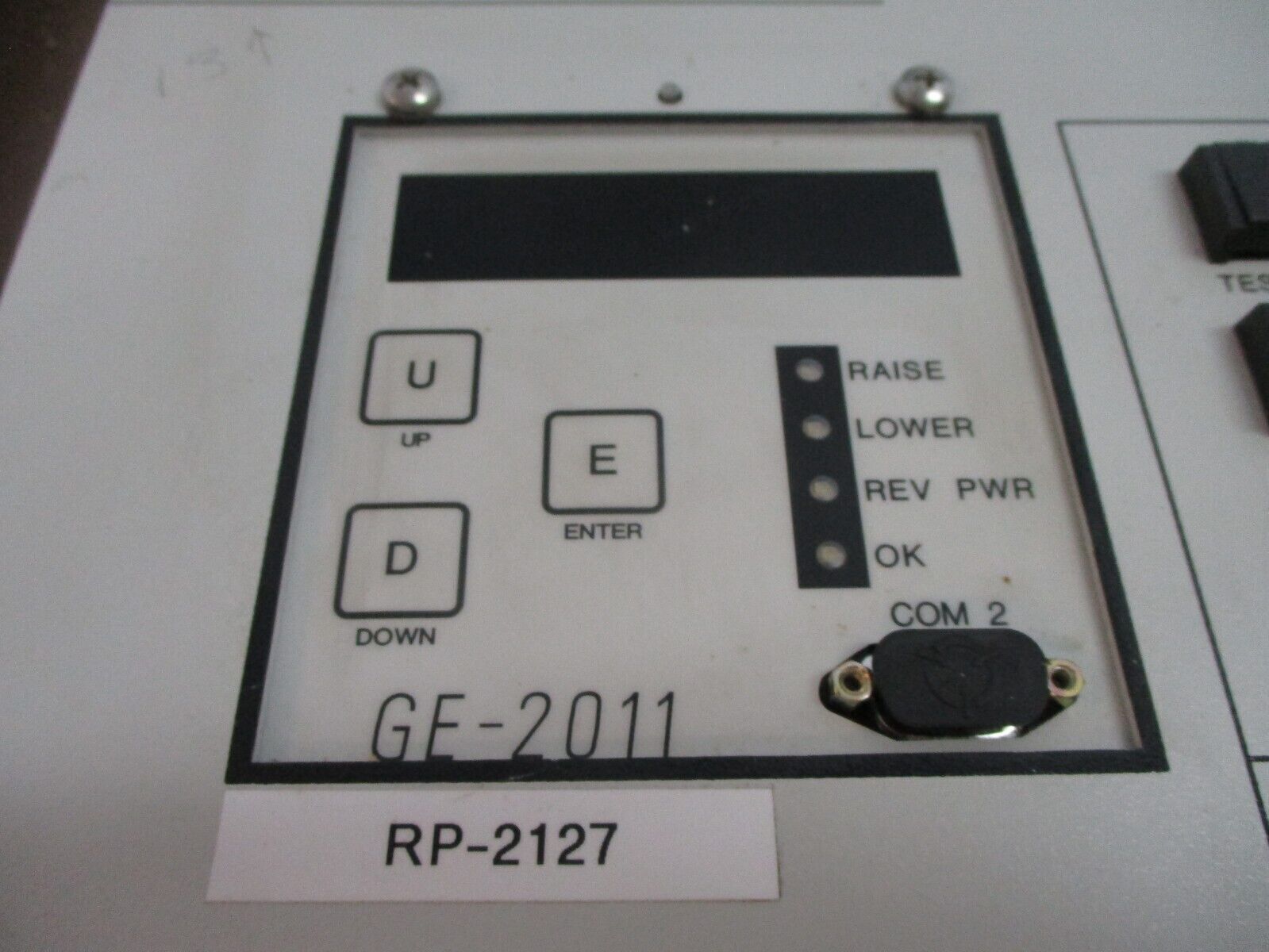 GE GE-2011 Voltage Regulator Control L208G10 F/W: D-0067 V07.08.17 60Hz Used