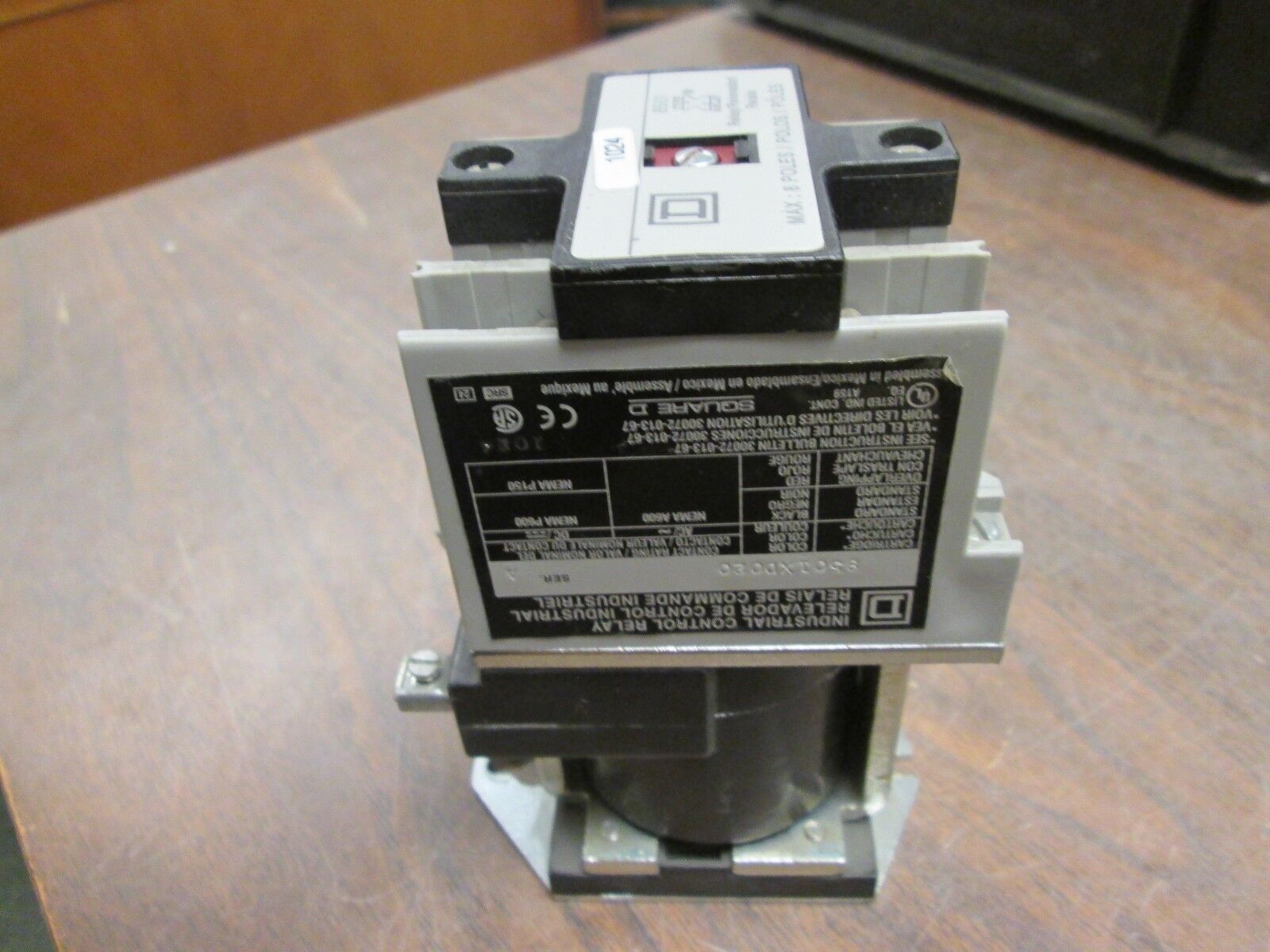 Square D Control Relay 8501XD020 48V 8P Used