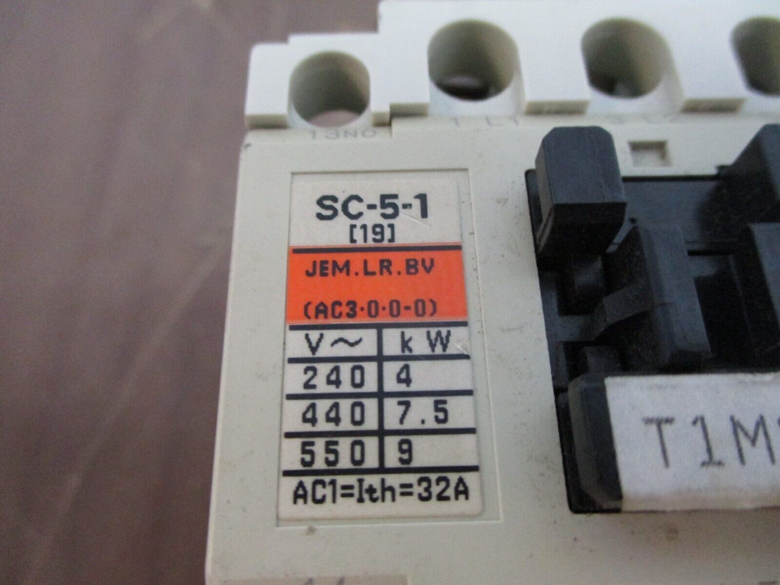 Fuji Electric Starter SC-5-1 / TK-5-1N 100-110V Coil Trip: 12-18A Used