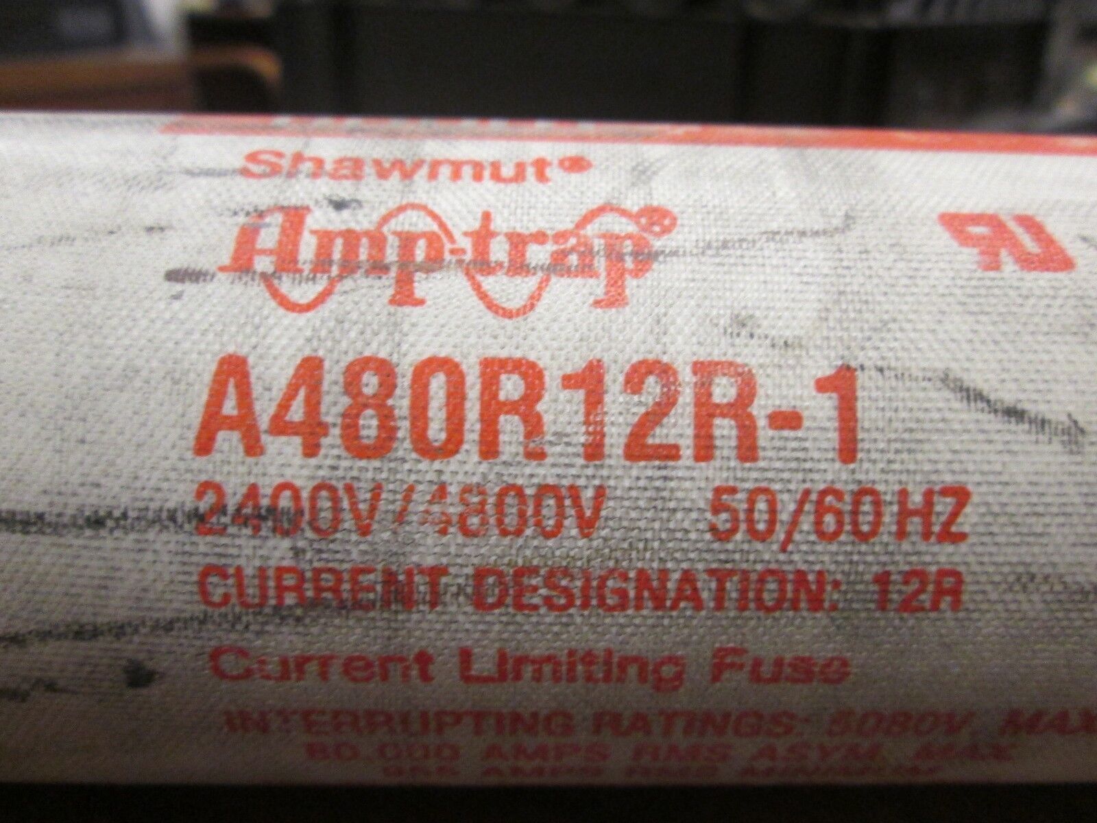 Gould Shawmut Amp-Trap Fuse A480R12R-1 2400V/4800V 50/60Hz 12R Amps Used