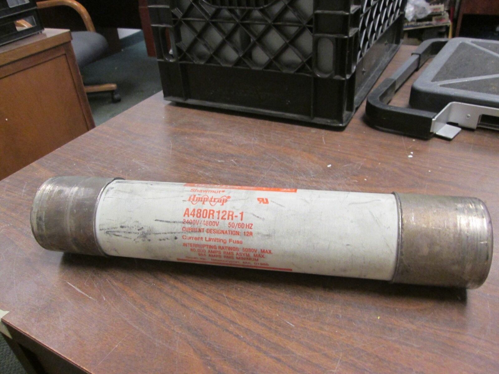 Gould Shawmut Amp-Trap Fuse A480R12R-1 2400V/4800V 50/60Hz 12R Amps Used