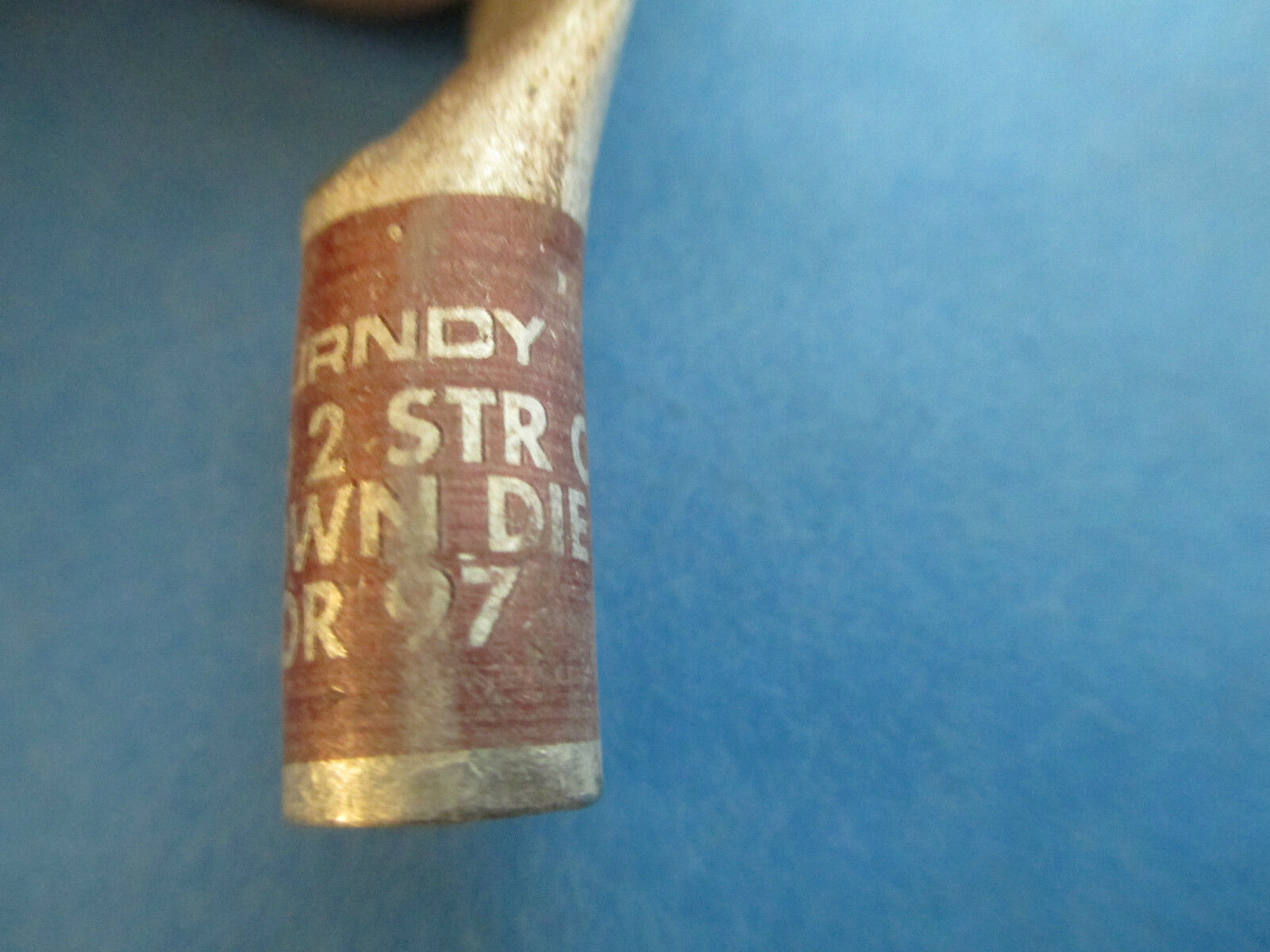 Burndy Crimp Lug YA N60 2 STR L Brown 10 or 97 5/16" Stud Hole New Surplus