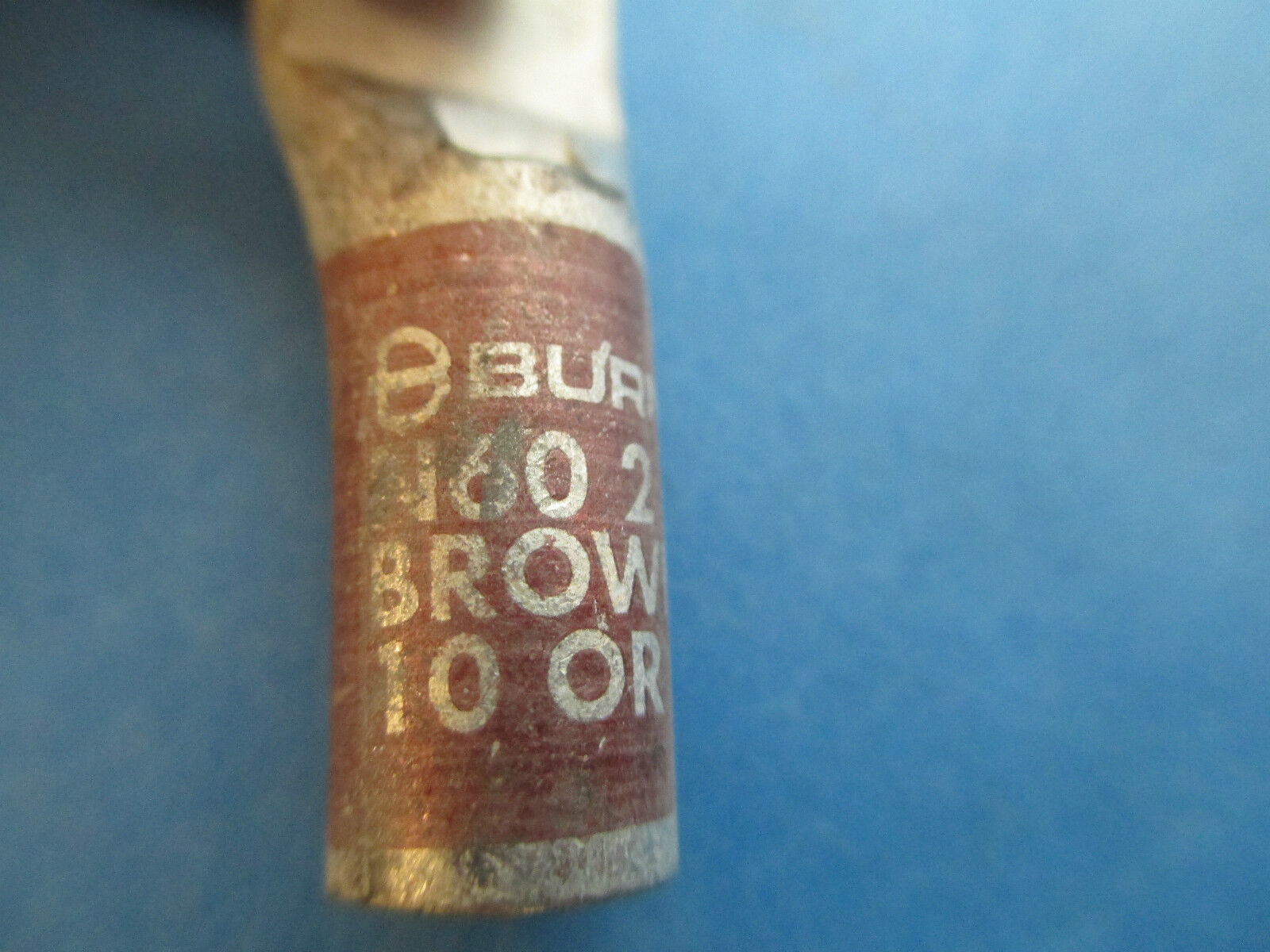 Burndy Crimp Lug YA N60 2 STR L Brown 10 or 97 5/16" Stud Hole New Surplus