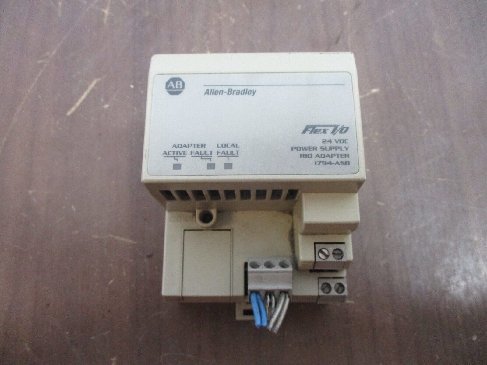 Allen-Bradley Flex I/O Power Supply RIO Adapter 1794-ASB Ser. B 24VDC Used