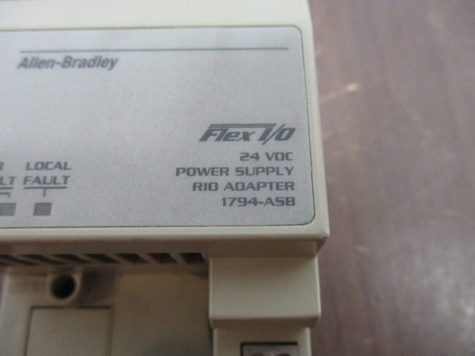 Allen-Bradley Flex I/O Power Supply RIO Adapter 1794-ASB Ser. B 24VDC Used