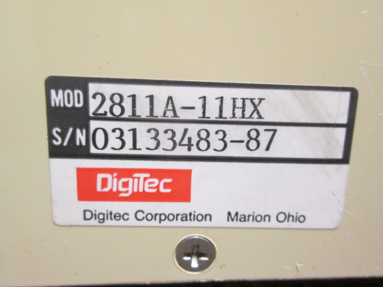 Digitec Programmer Module 2811A-11HX Used