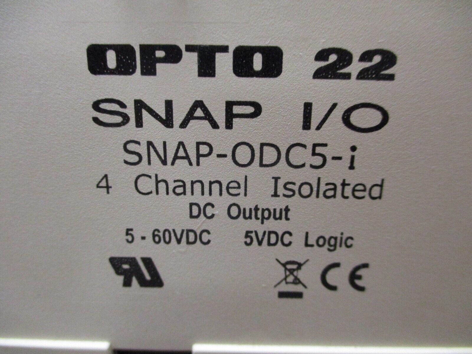 Opto 22 Snap I/O Isolated DC Output Module SNAP-ODC5-i 4-Ch 5-60VDC Logic: 5VDC