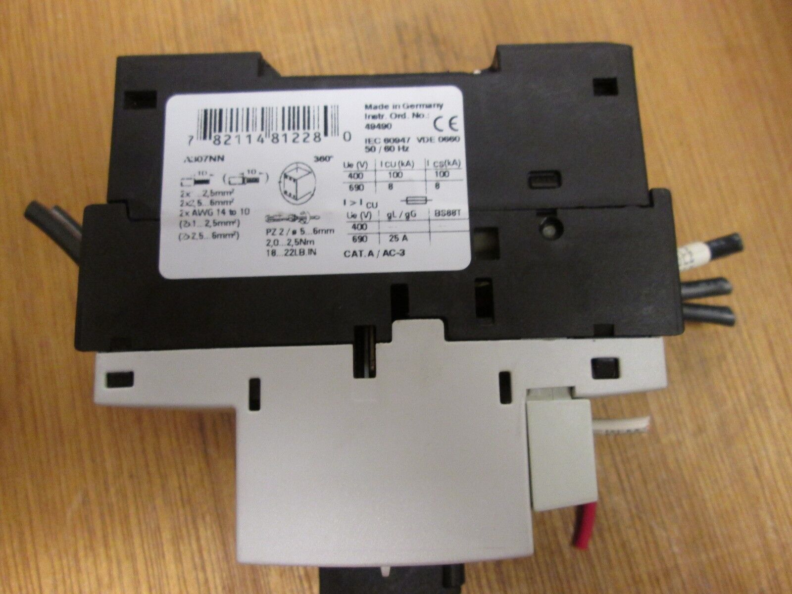 Cutler-Hammer Motor Protector A307NN Range 1.8-2.5A Used