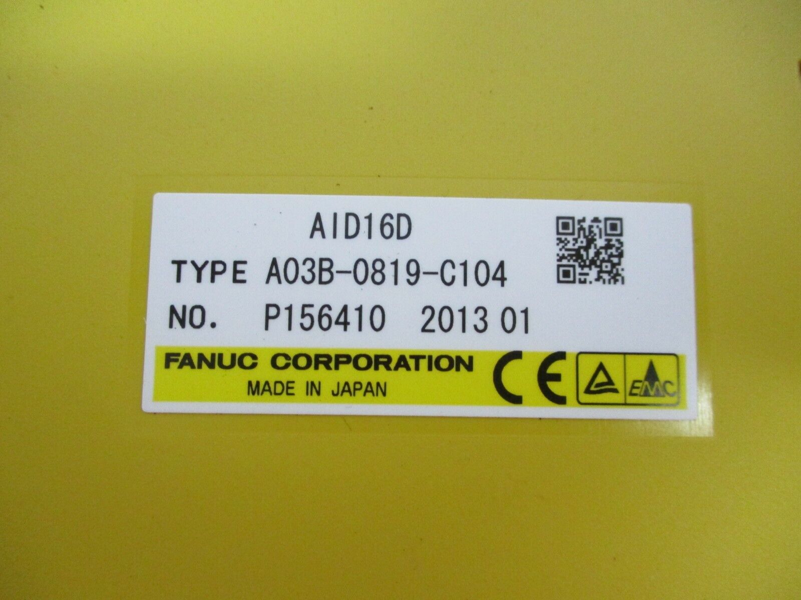 Fanuc, Input Module, Part #: A03B-0819-C104 Used