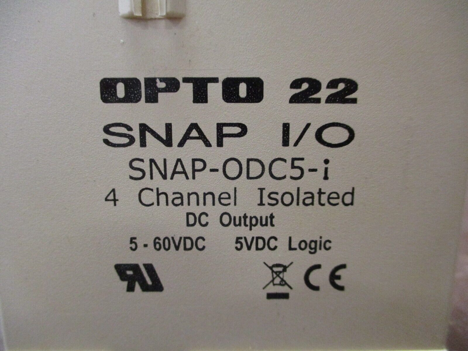 Opto 22 Snap I/O Isolated DC Output Module SNAP-ODC5-i 4-Ch 5-60VDC Logic: 5VDC