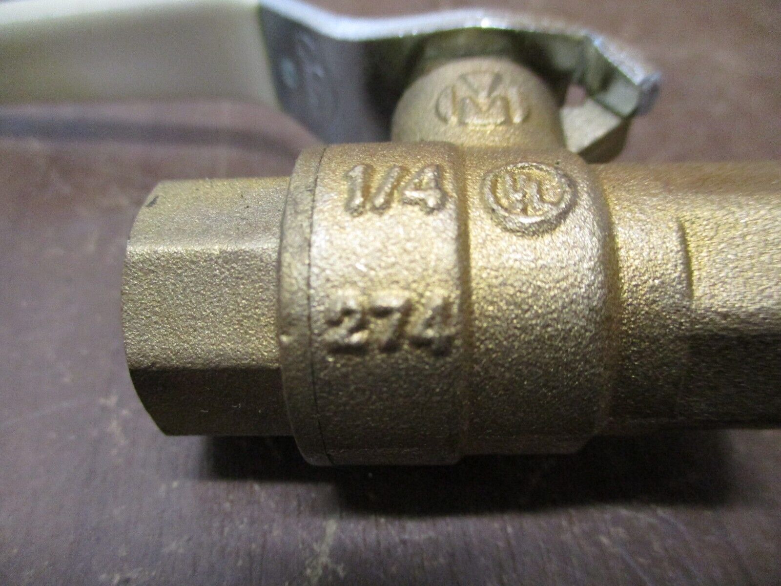 Milwaukee Brass Ball Valve 274 1/4" 600 WOG *No Box* New Surplus