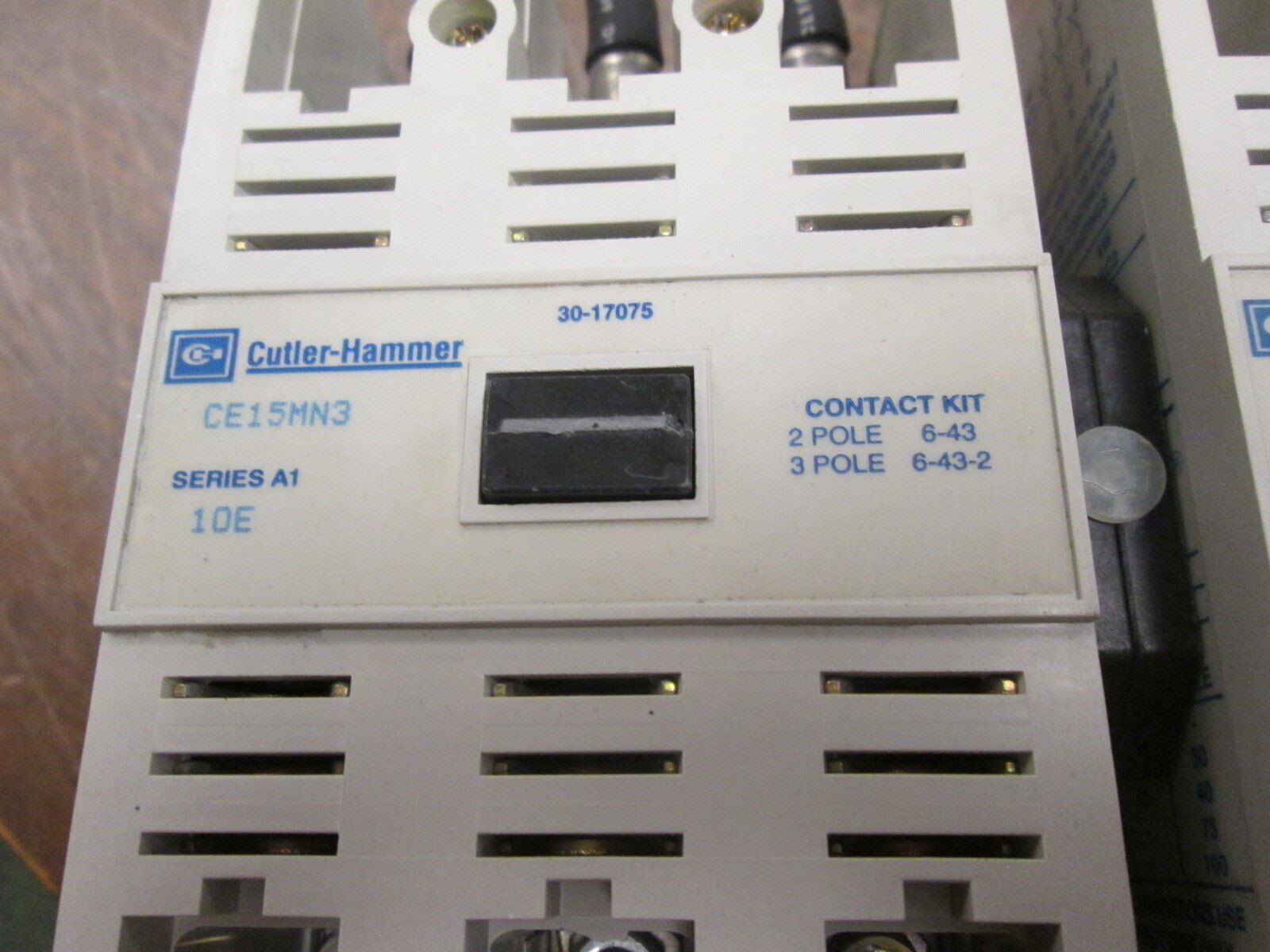 Cutler-Hammer Reversing Contactor CE15MN3 120V Coil 105A 600V w/ 2 Aux Contacts