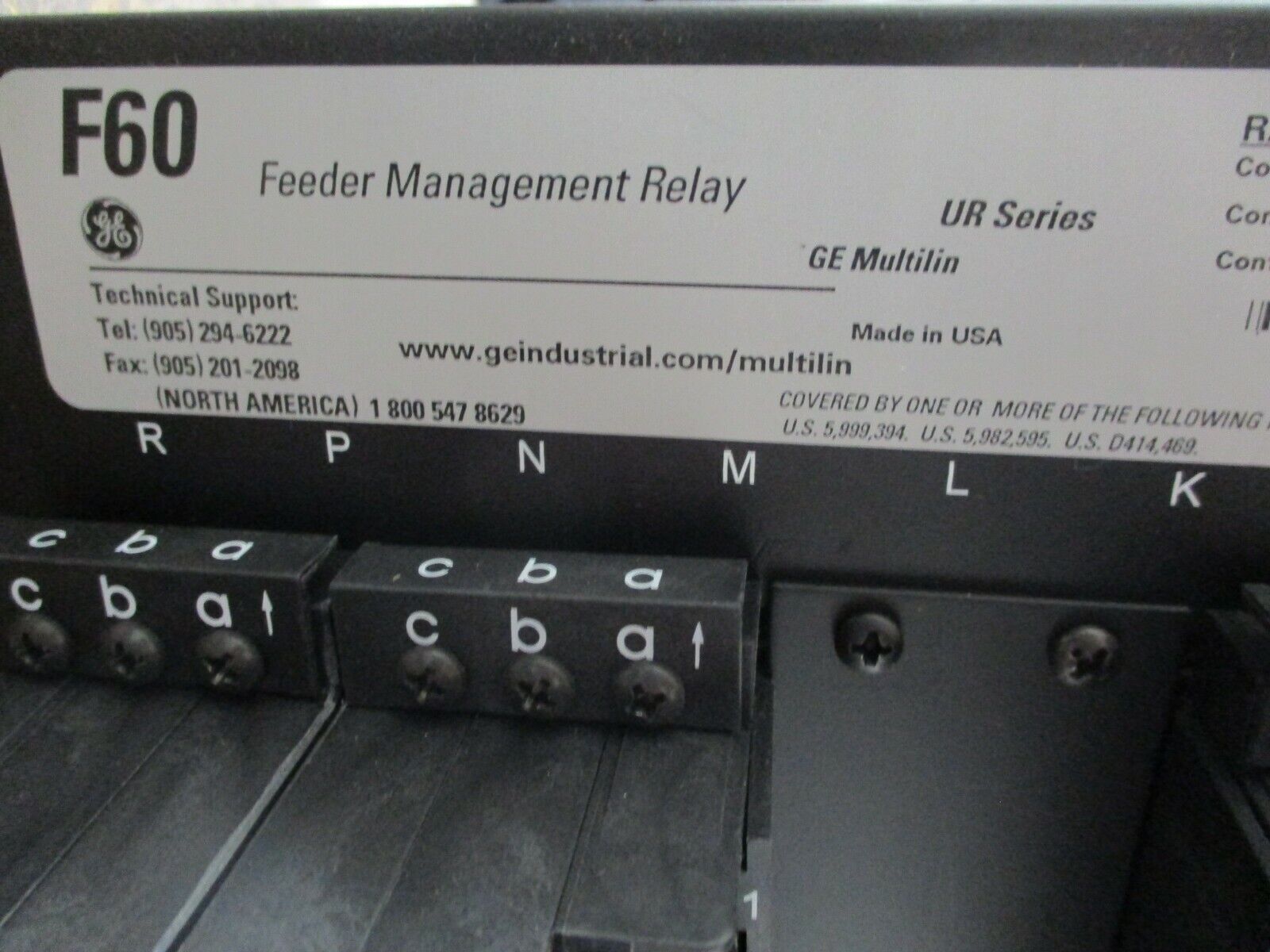 GE Multilin UR Series F60 Feeder Management Relay F60N03VKHF8GH6DM6CP5A Used