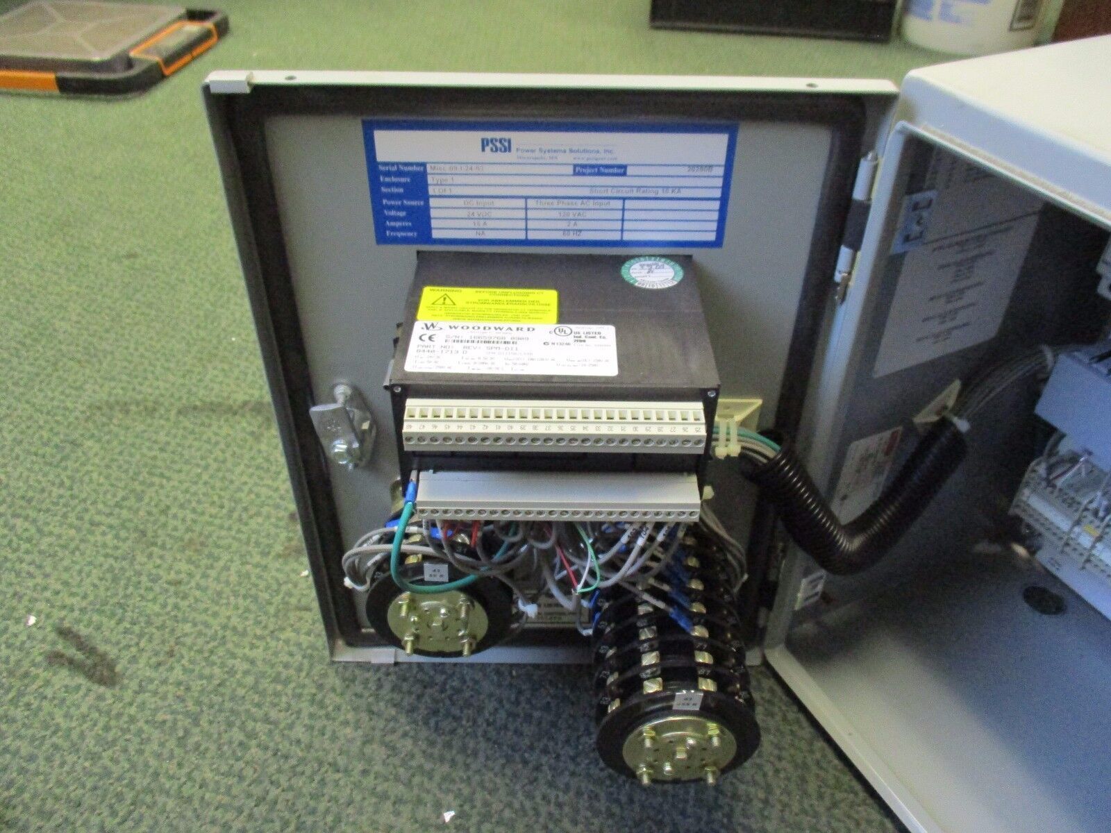PSSI Generator Synchronizing System 20290B Type 1 Enclosure Used