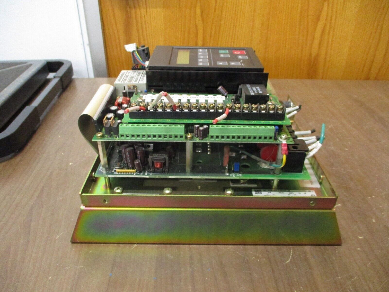Allen-Bradley AC Drive 1336E-BRF10-AN-EN-L9E Ser. D 1HP w/ Keypad *Open Chassis*
