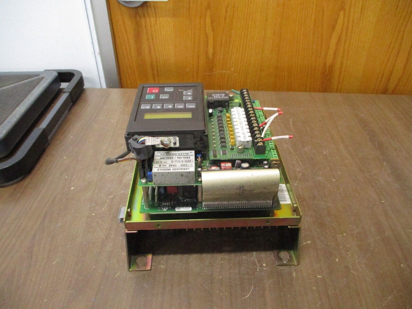 Allen-Bradley AC Drive 1336E-BRF10-AN-EN-L9E Ser. D 1HP w/ Keypad *Open Chassis*