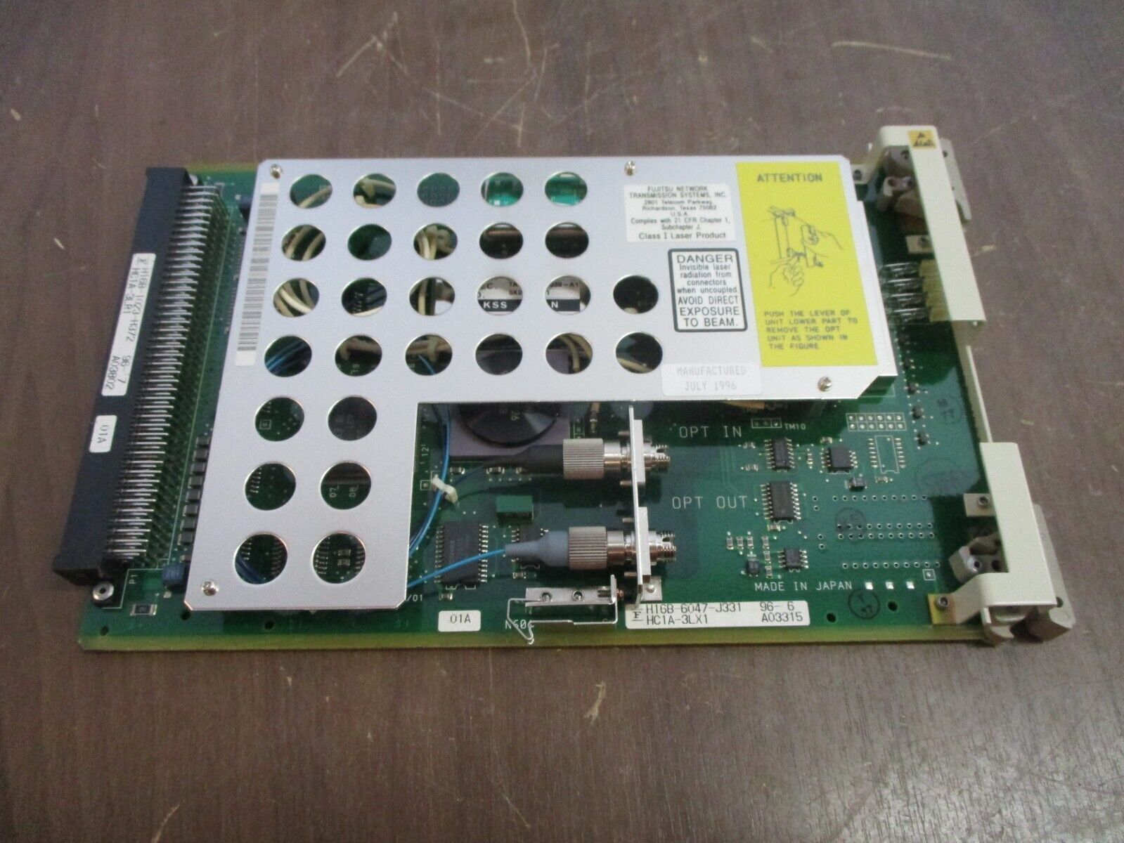 Fujitsu HS Channel Unit SNCLR252AC Iss. 04 FC9612H3L1 / HC1A-3LR1 Used