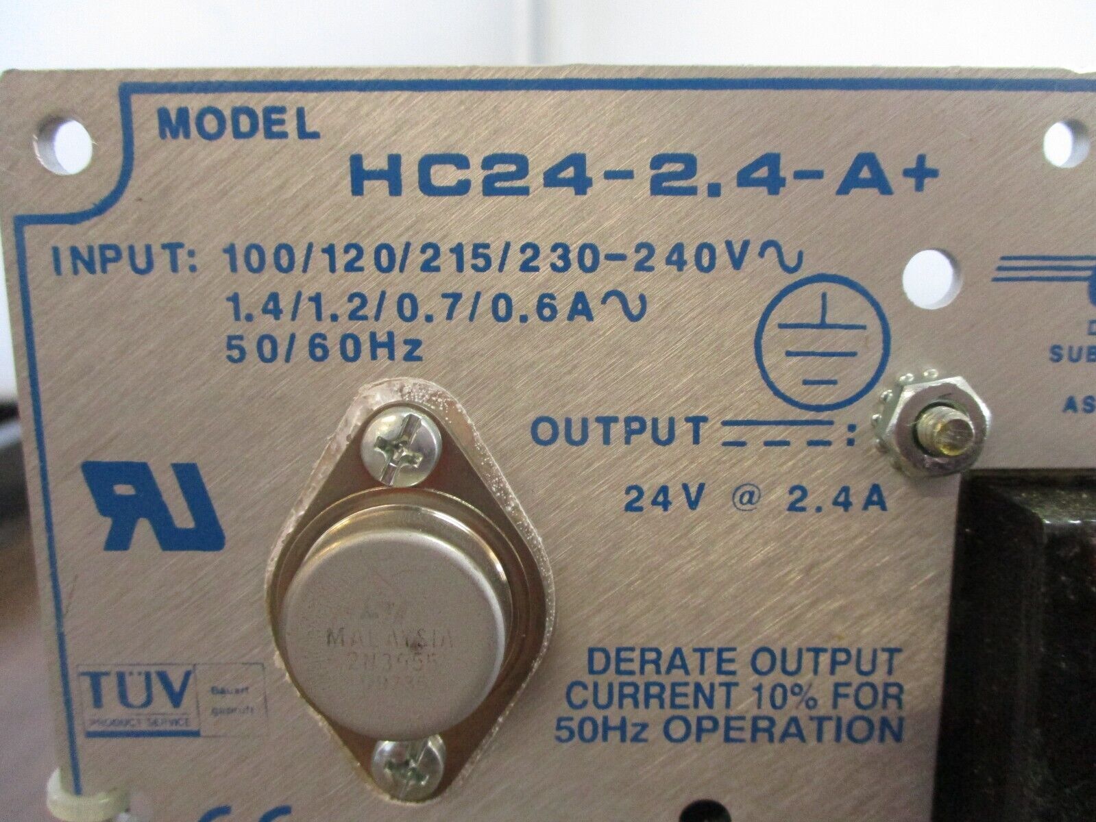 Condor Power Supply HC24-2.4-A+ Output: 24V 2.4A Used