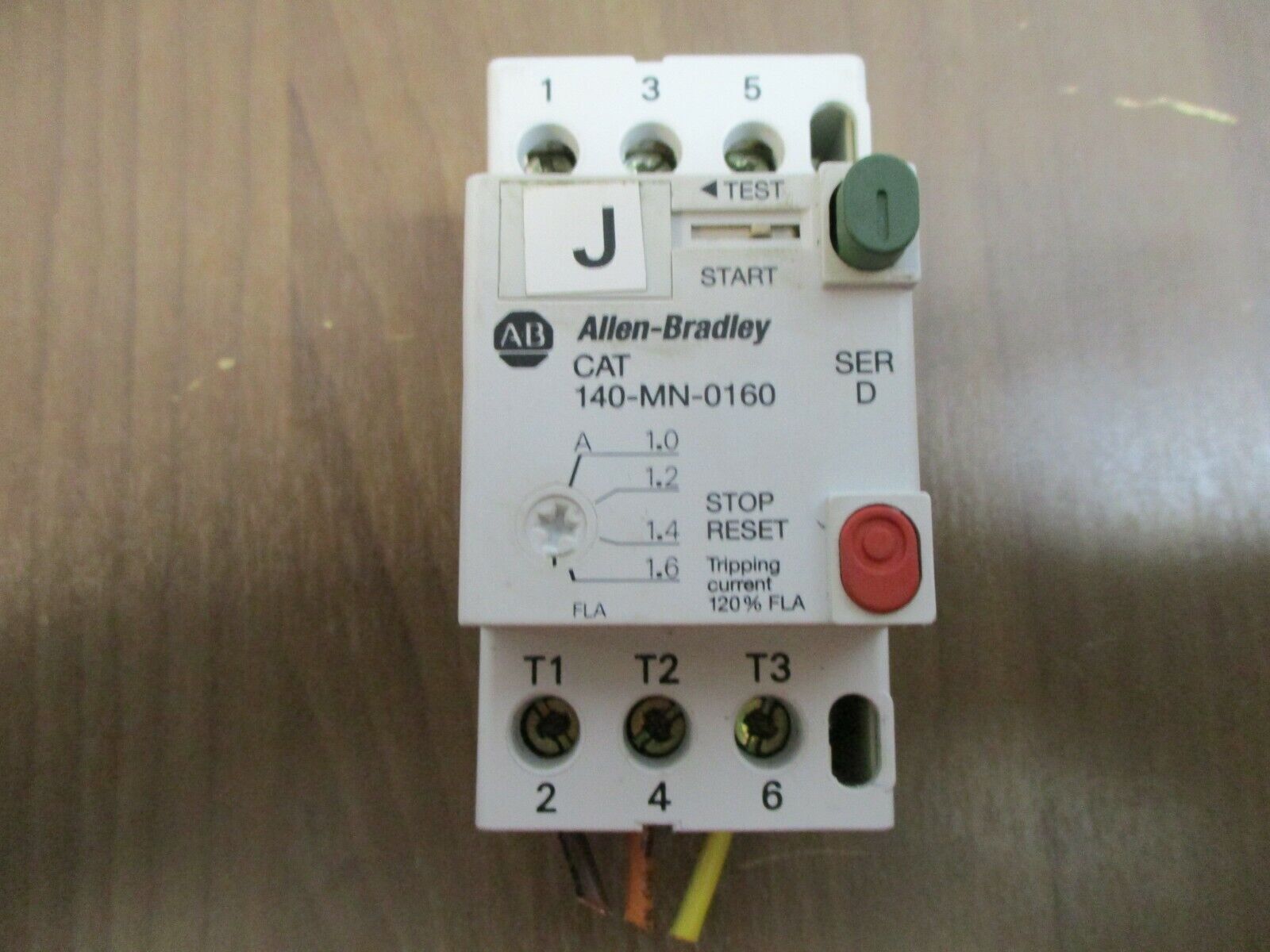 Allen-Bradley Manual Starter 140-MN-0160 Trip: 1.0-1.6A Used