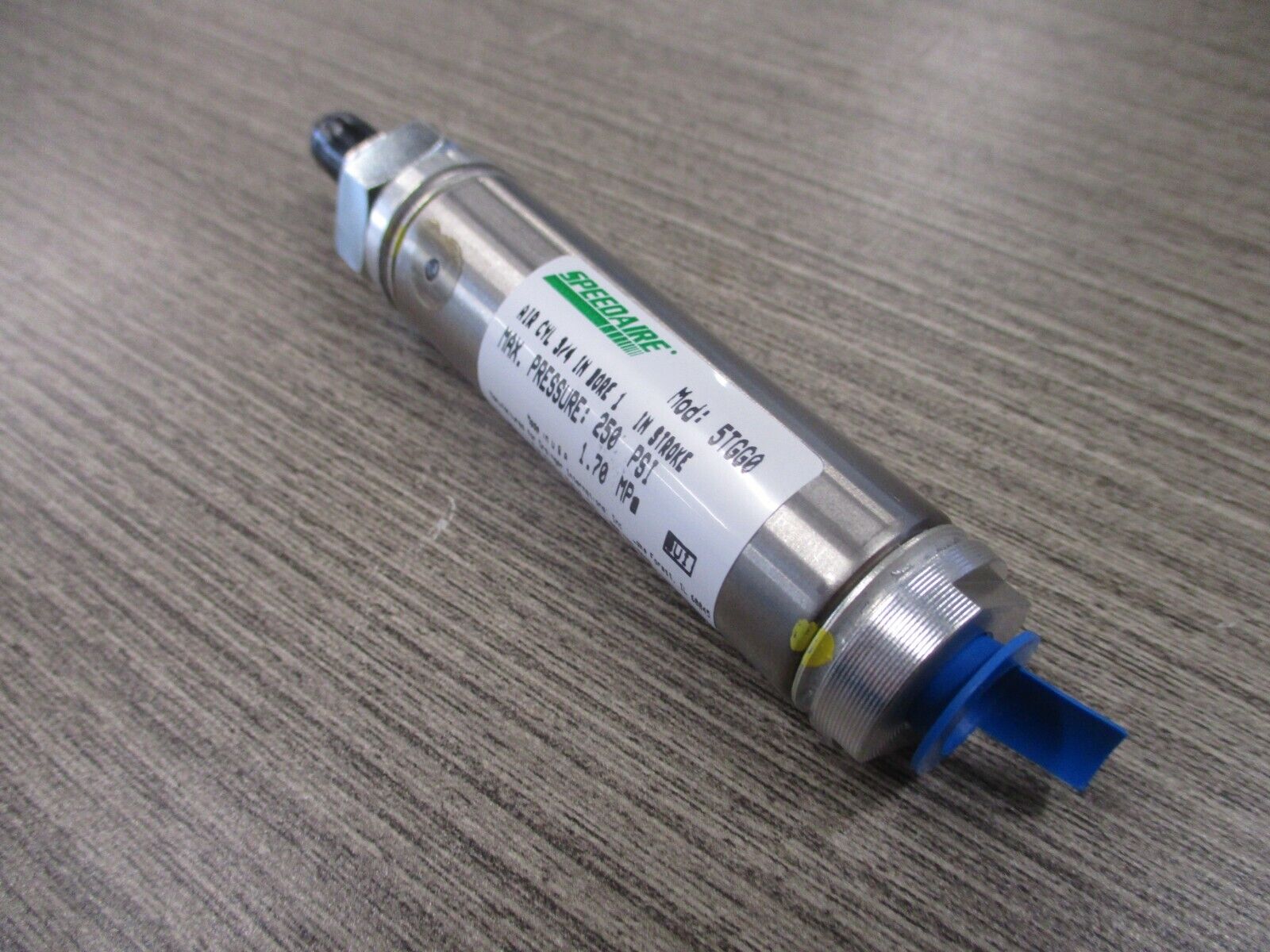 Speedaire Air Cylinder 5TGG0 3/4" Bore 1" Stroke 250 PSI New Surplus