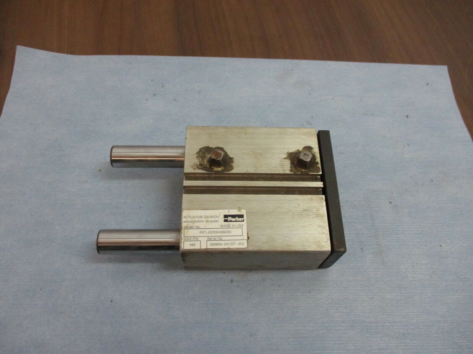 Parker Short Stroke Thruster P5T-J025SHSB050 145 PSI Used