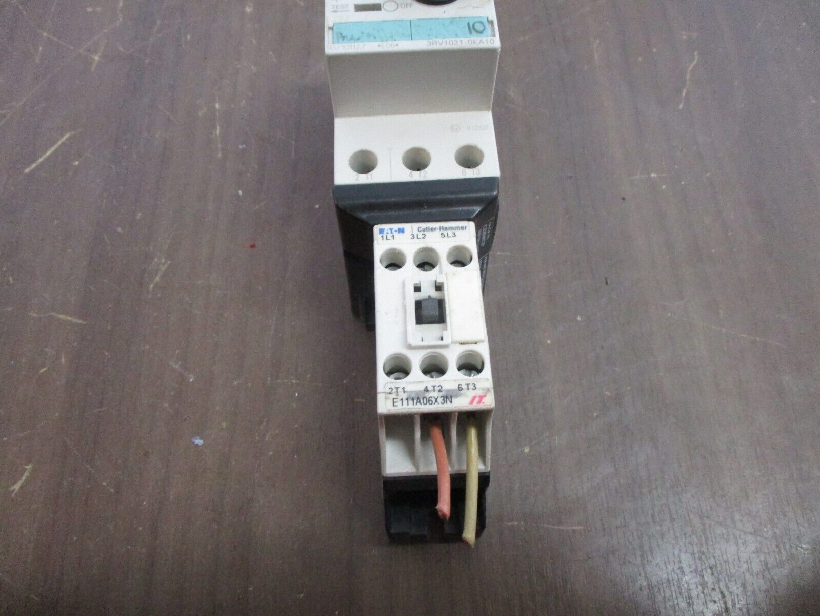 Eaton / Siemens Starter E111A06X3N / 3RV1021-0KA10 24VDC Coil Trip: 0.9-1.25A