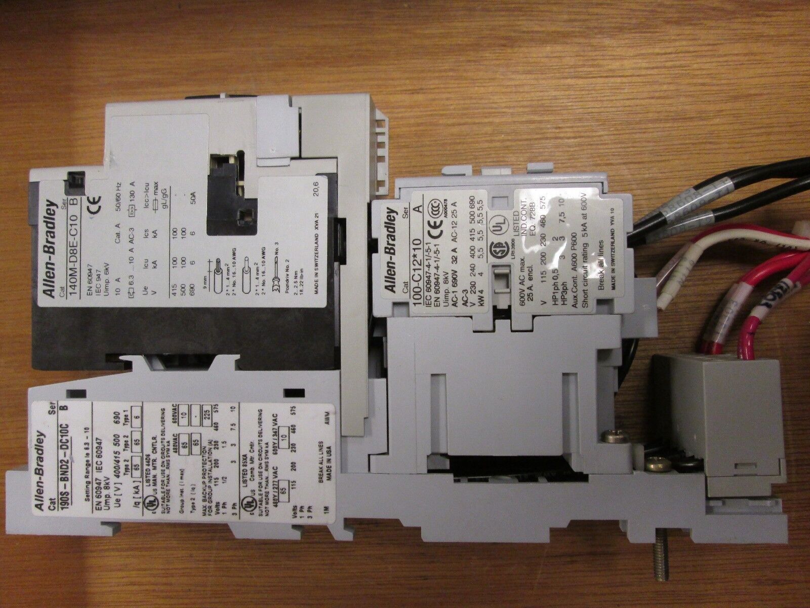 Allen-Bradley Compact Starter 190S-BND2-DC10C Range 6.3-10A 120V Coil Used