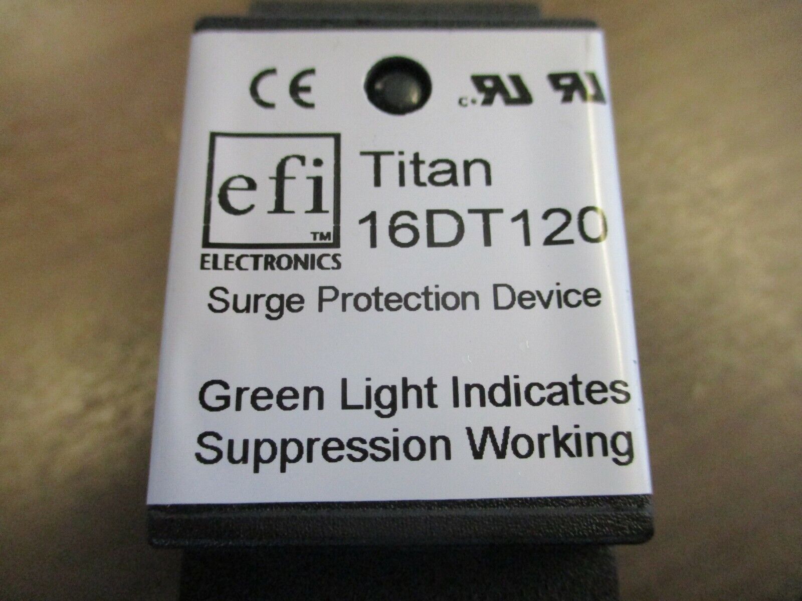 EFI Titan Surge Protection Device 16DT120 120V 50/60/400Hz Used