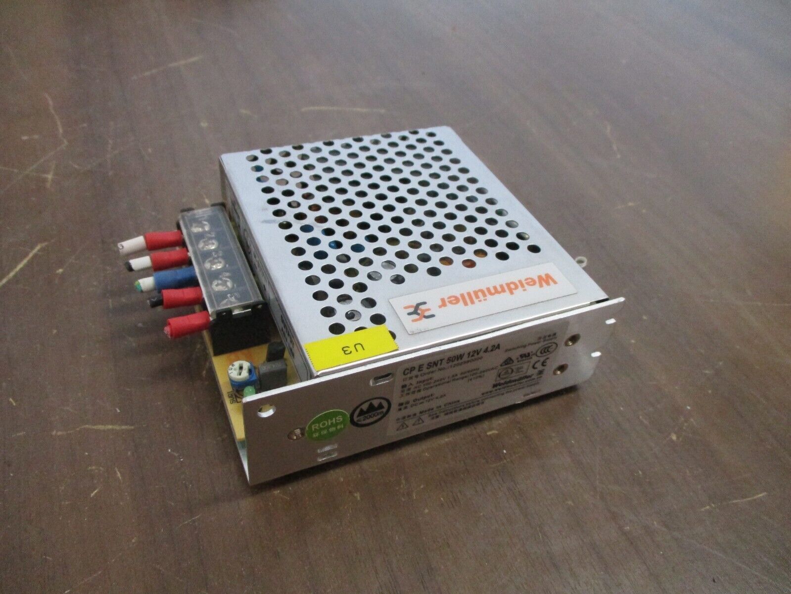 Weidmuller CP E SNT Power Supply 1202580000 50W Output: 12VDC 4.2A Used