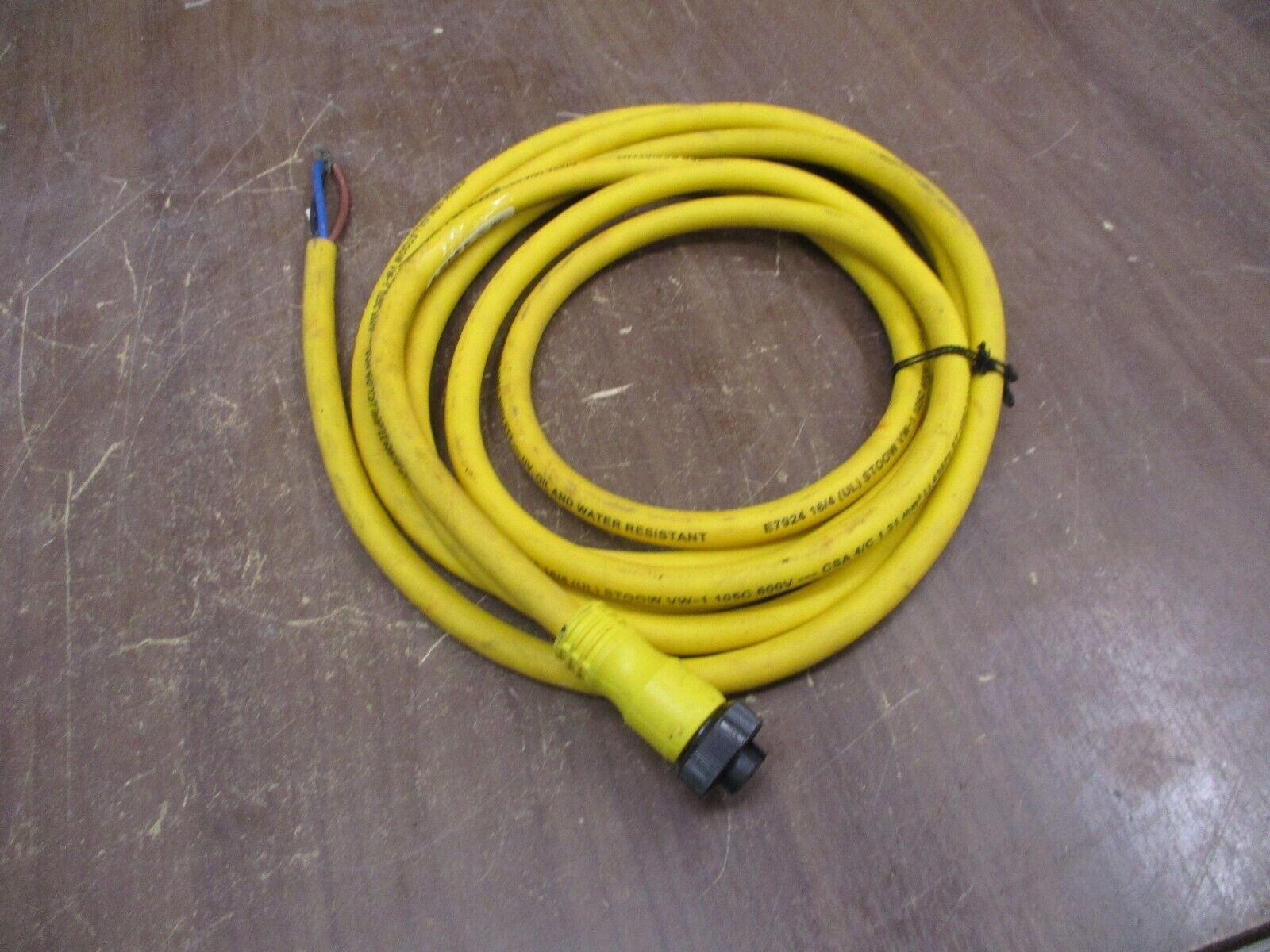 Allen-Bradley Cordset 889N-F4AF-12F Ser. B 10A 600V Used