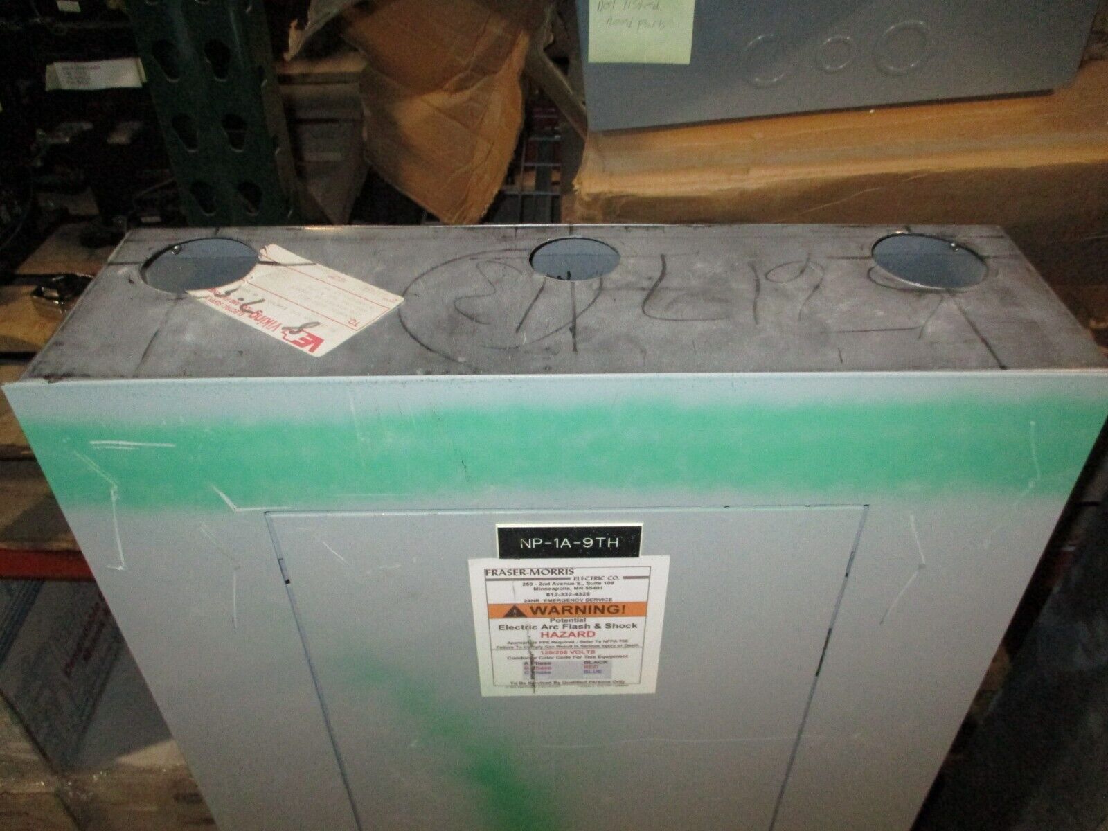 GE Main Breaker Circuit Breaker Panel AQF3422ATX 225A Max, 125A Main 208Y/120V