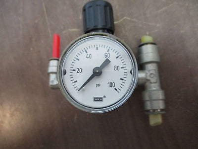 Norgren Compressed Gas Regulator R44-221-NNEA Air, CO2, Inert Gas Temp: 140°