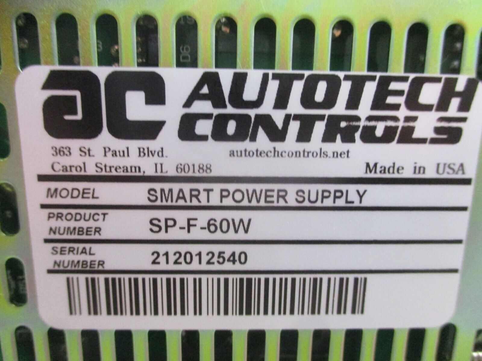 Autotech Controls Smart Power Supply SP-F-60W New Surplus