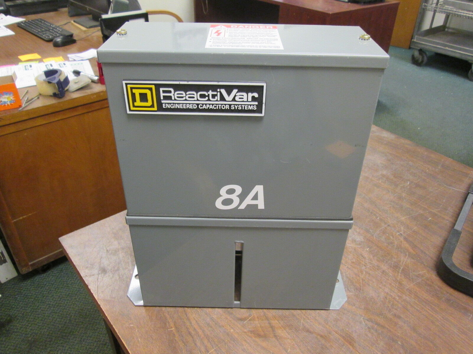 Square D React: Var Capacitor PFCD4007 7.5KVAR 480V 3Ph 60Hz Used