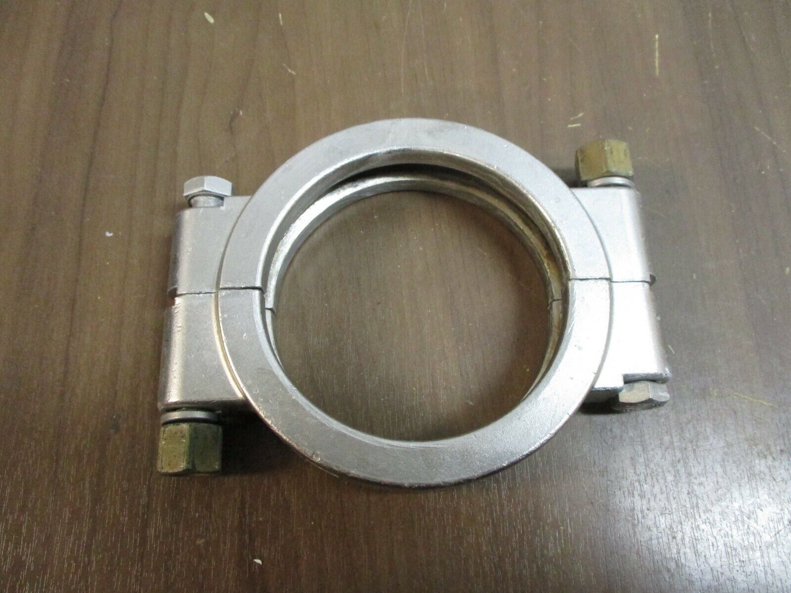 Misc. Brand Stainless Steel High Pressure Sanitary Clamp Size: 3 1/4" Used