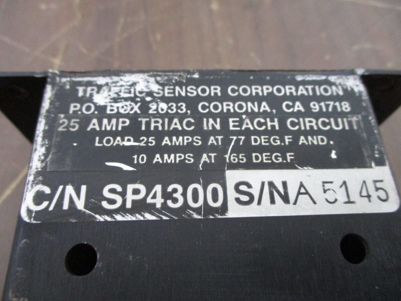 Traffic Sensor Corp. CUBE Plug-In Traffic Sensor SP4300 25A 3Ph Used
