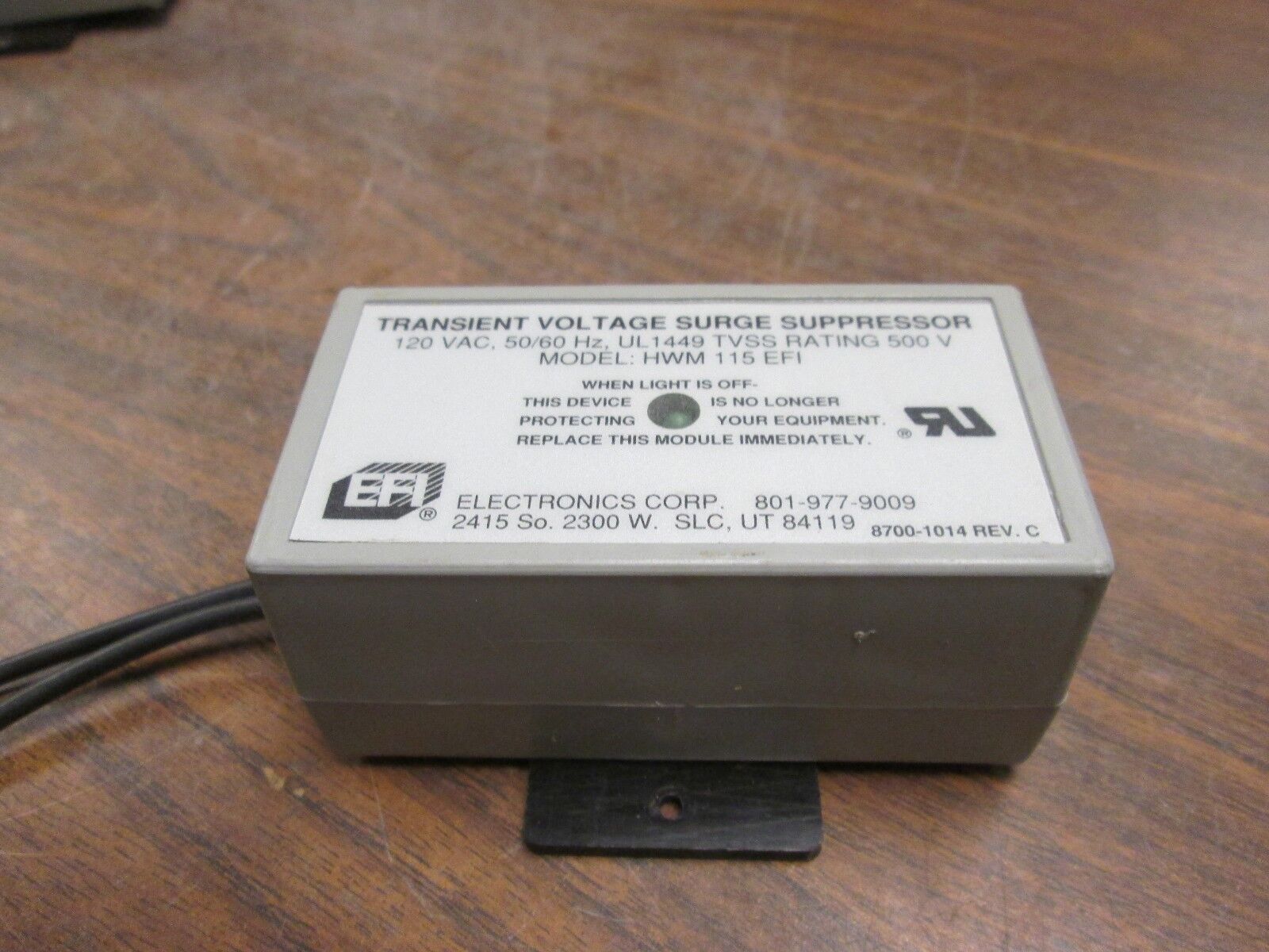 EFI Transient Voltage Surge Suppressor HWM 115 EFI 120V 50/60Hz Rating:500V Used
