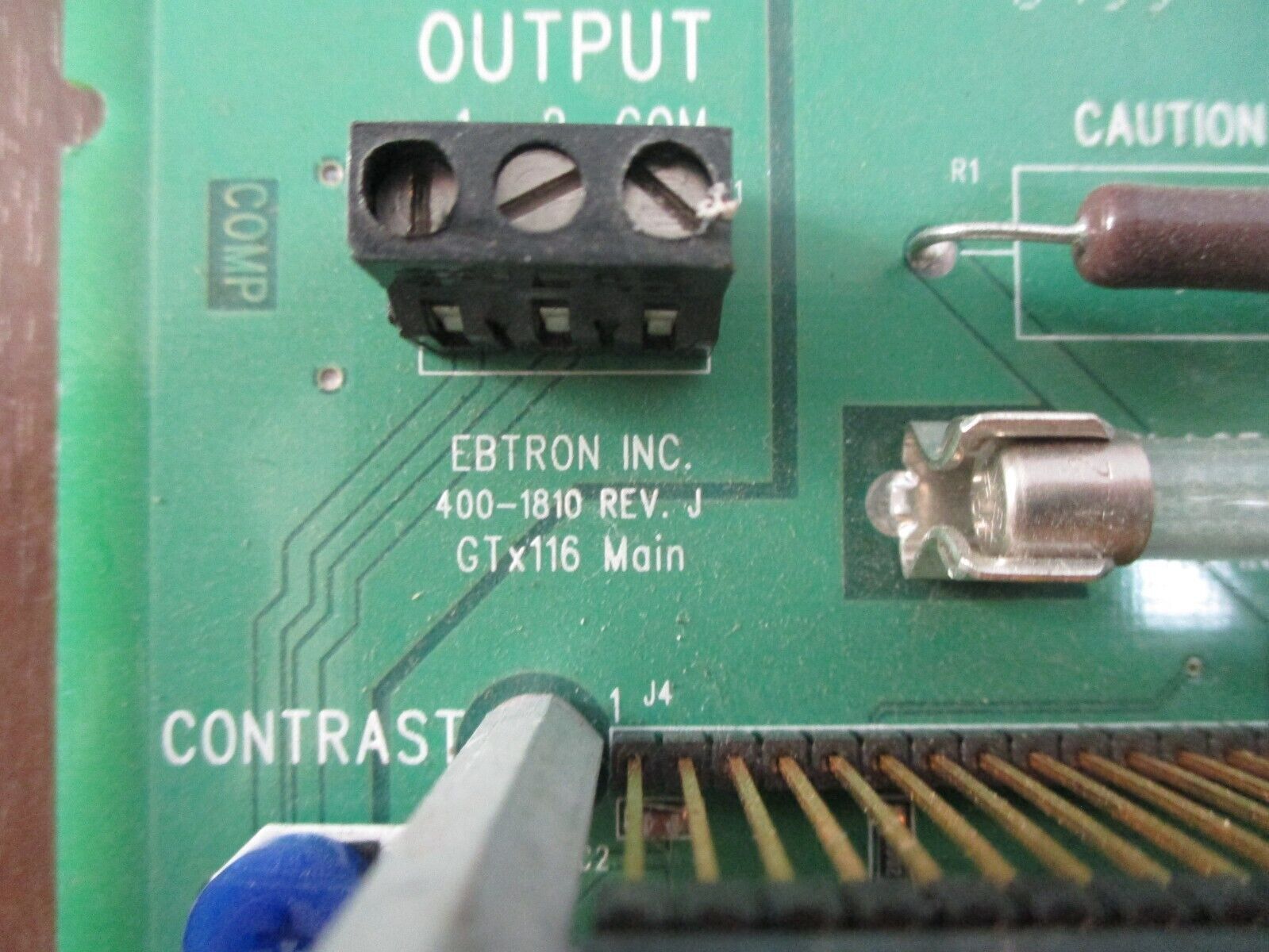 Ebtron GTx116 Main Board 400-1810 Rev. J Used