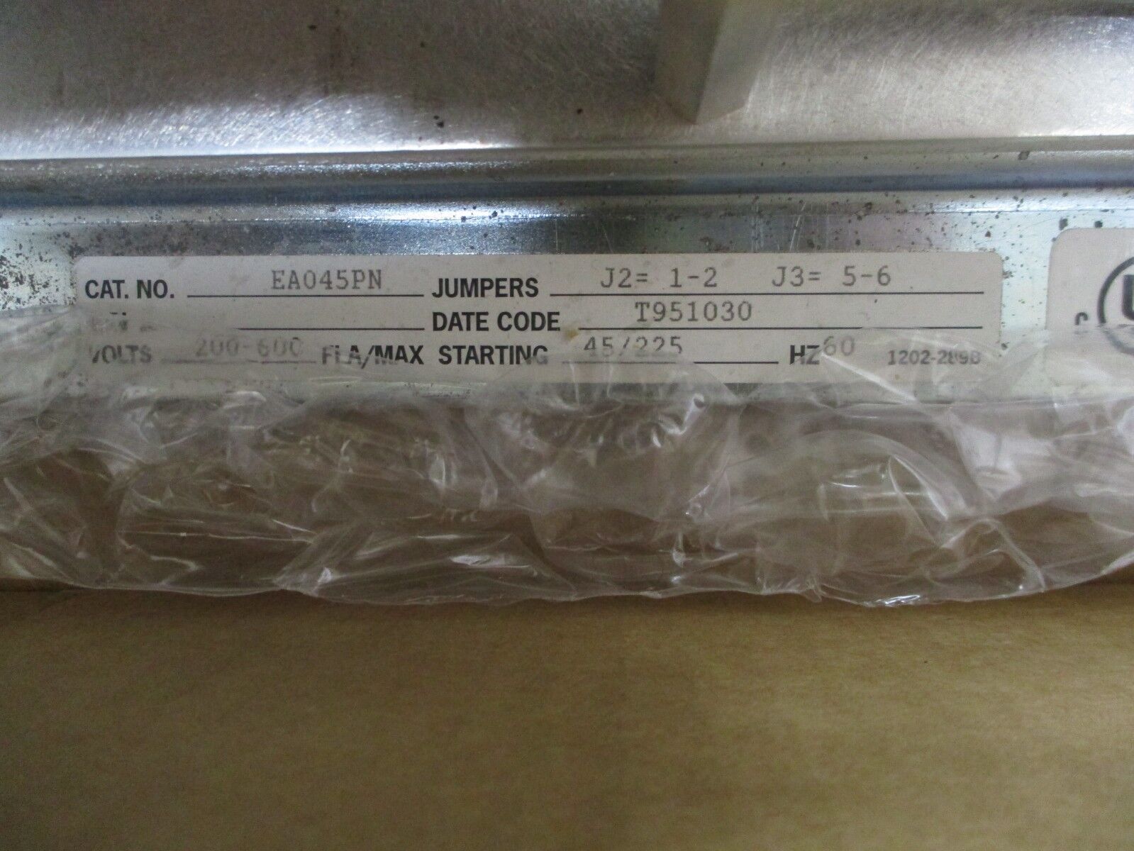 Eaton Soft Start EA045PN 25HP 15HP@230V 200-600V 45A New Surplus