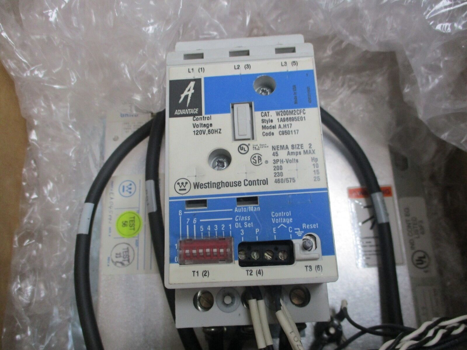 Eaton Soft Start EA045PN 25HP 15HP@230V 200-600V 45A New Surplus