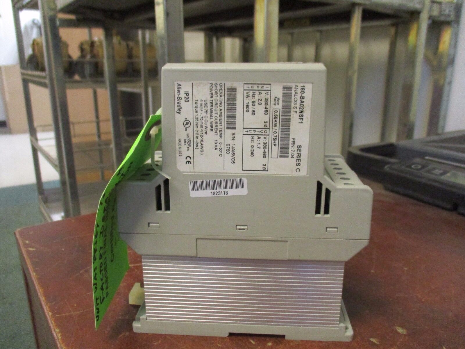 Allen-Bradley Smart Speed Controller 160-BA02NSF1 0.75Hp FRN: 7.04 Used
