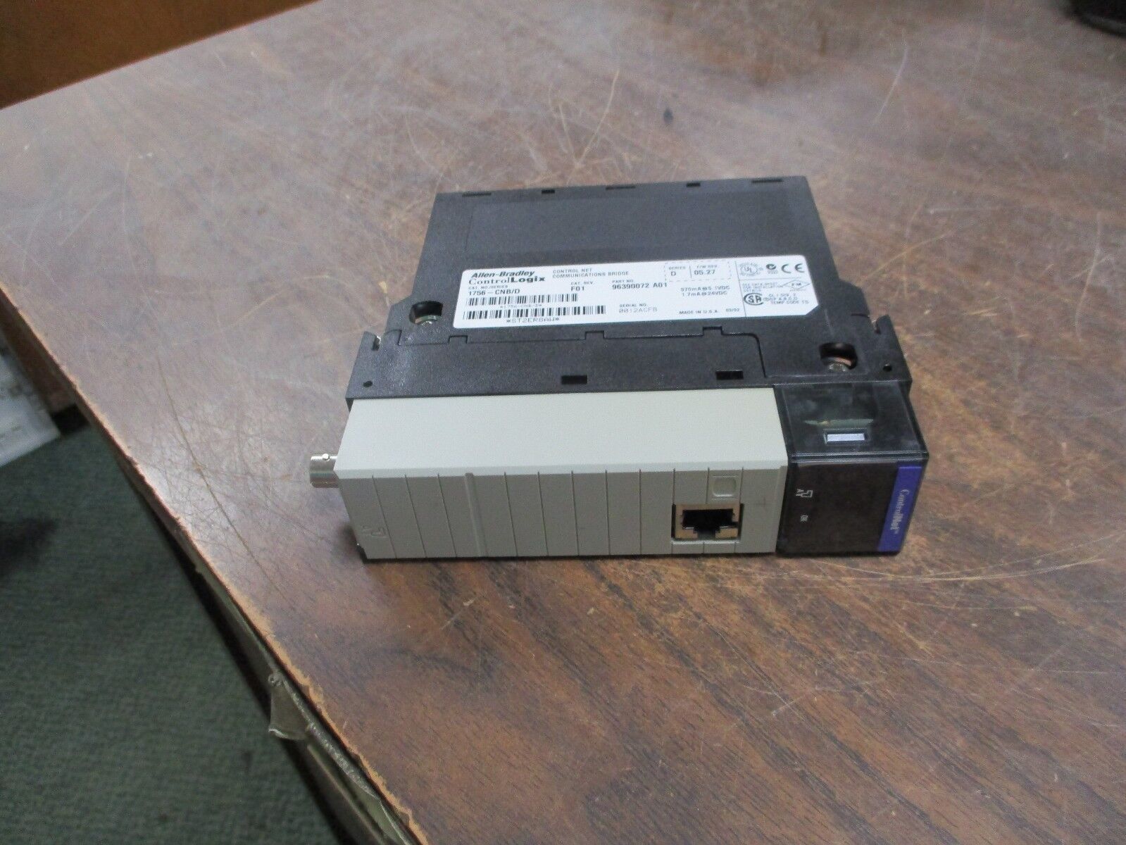 Allen-Bradley ControlLogix ControlNet Comm Bridge Module 1756-CNB/D Rev. F01