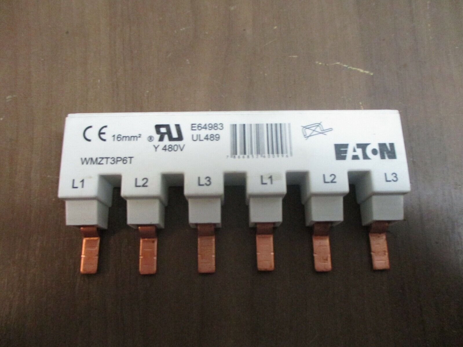 Eaton Bus Bar WMZT3P6T 480V 6 Terminal Used