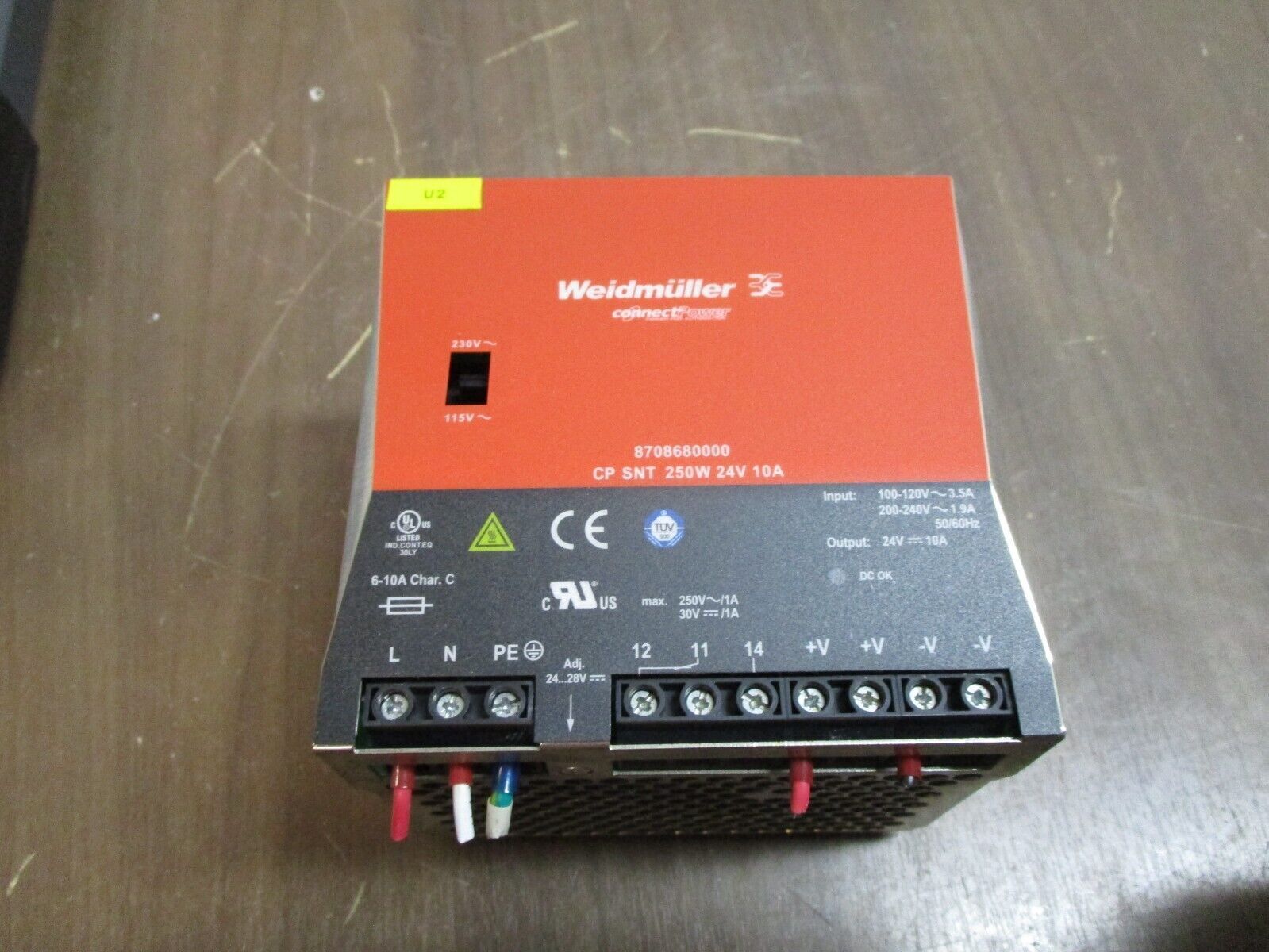 Weidmuller ConnectPower Power Supply 8708680000 250W