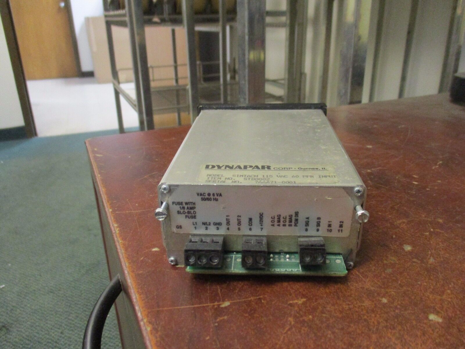 Dynapar Input Speed Indicator STD0002 115VAC 60 PPR Input Used