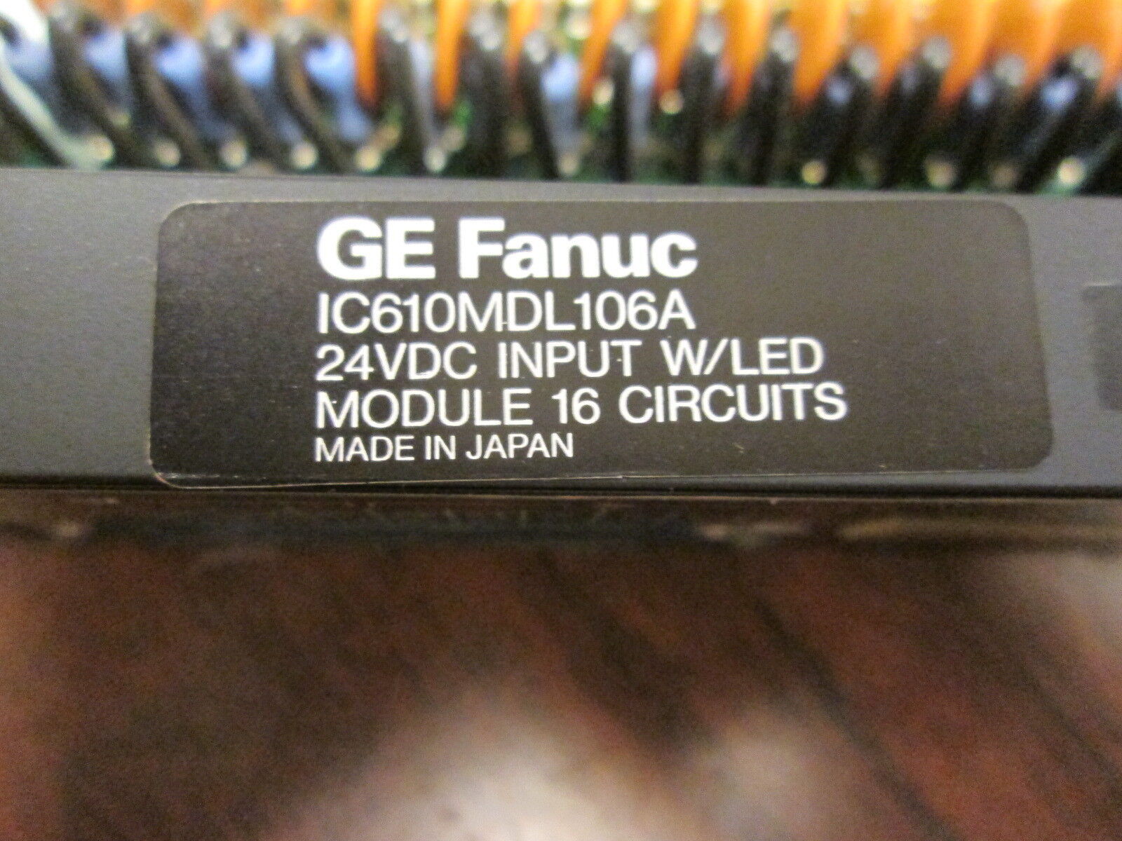 GE Fanuc 24VDC Input w/ LED Module IC610MDL106A 16-Circuit Used