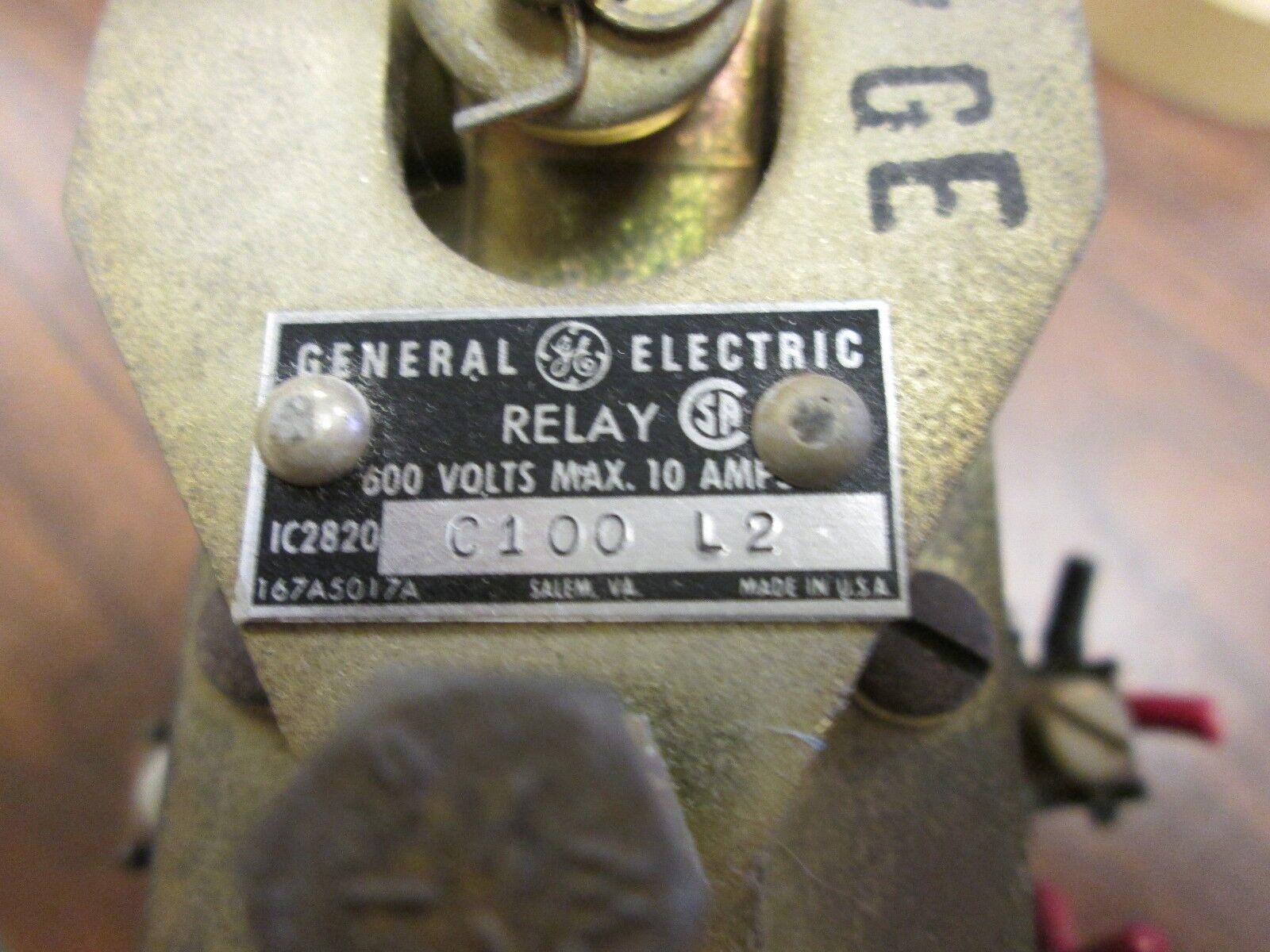 GE Relay C100 L2 10A 600V