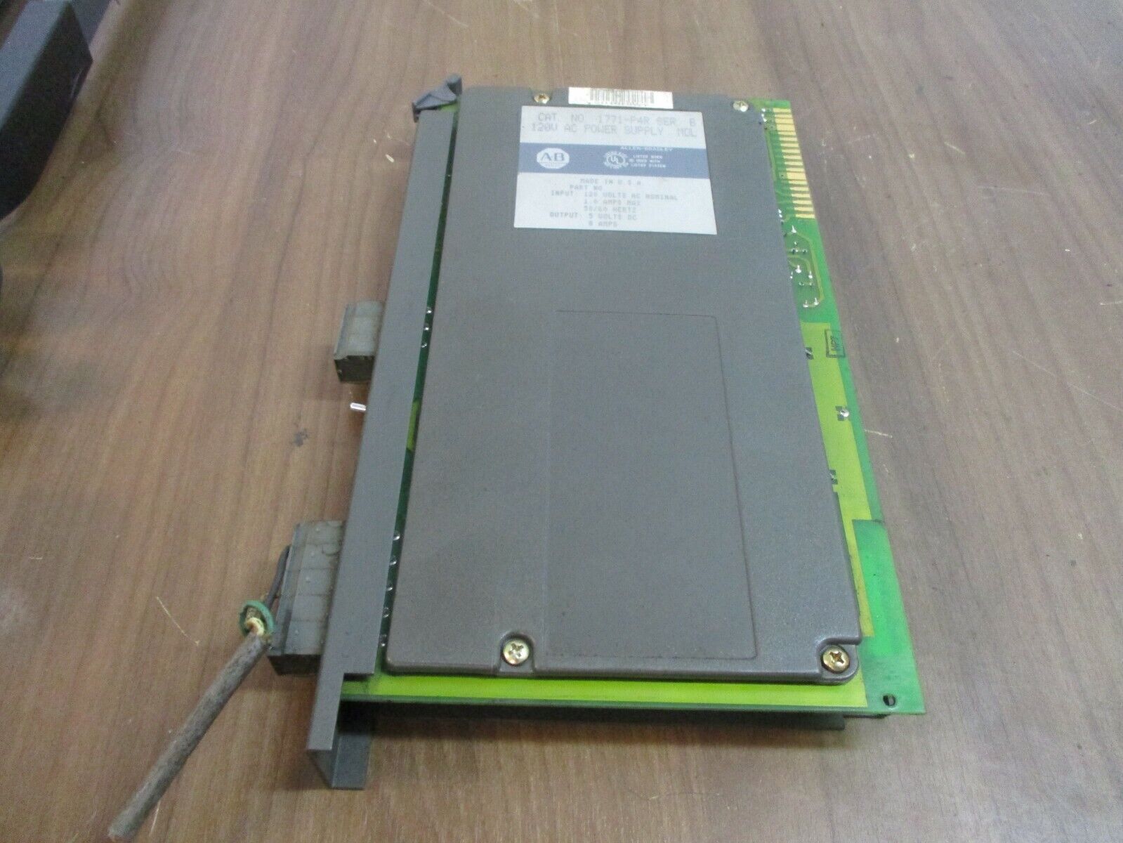 Allen-Bradley Power Supply Module 1771-P4R Ser. B Input: 120 VAC 1A Max 50/60Hz