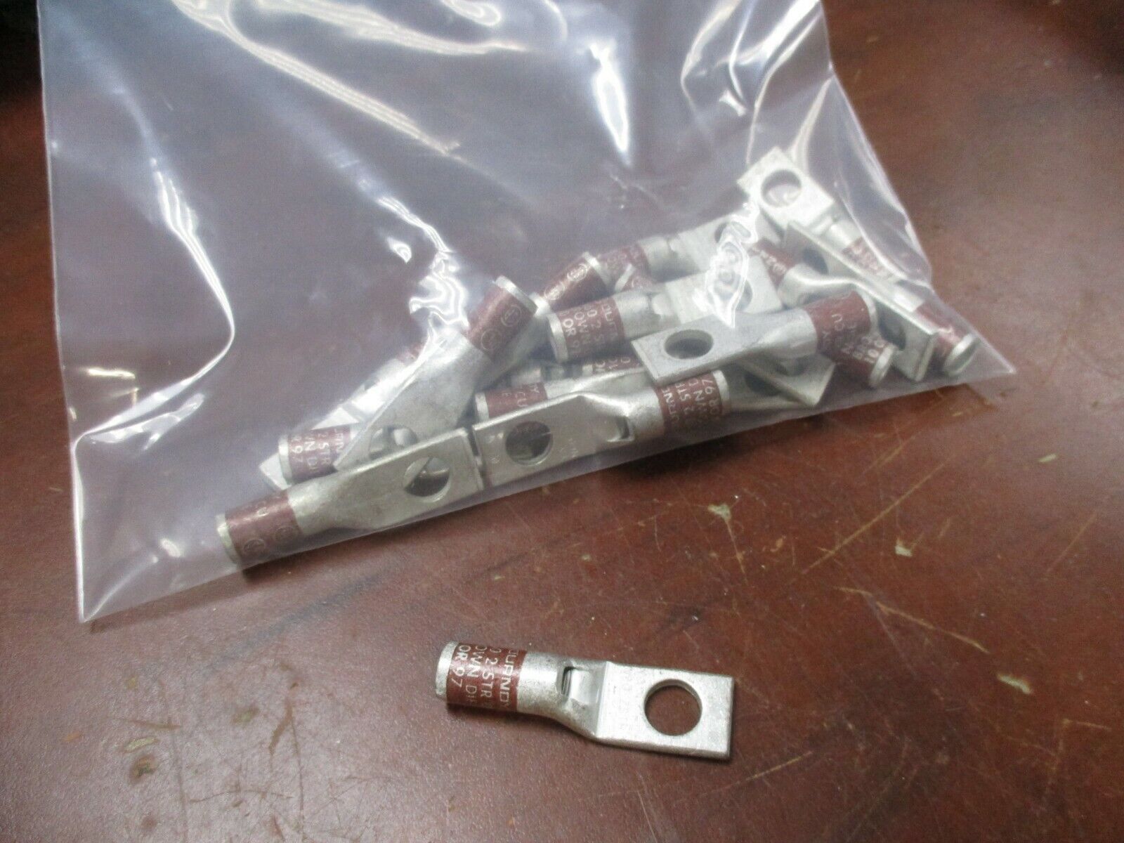 Burndy Crimp Lug YA-L 2STR 1-Hole *Lot of 19* *No Box* New Surplus