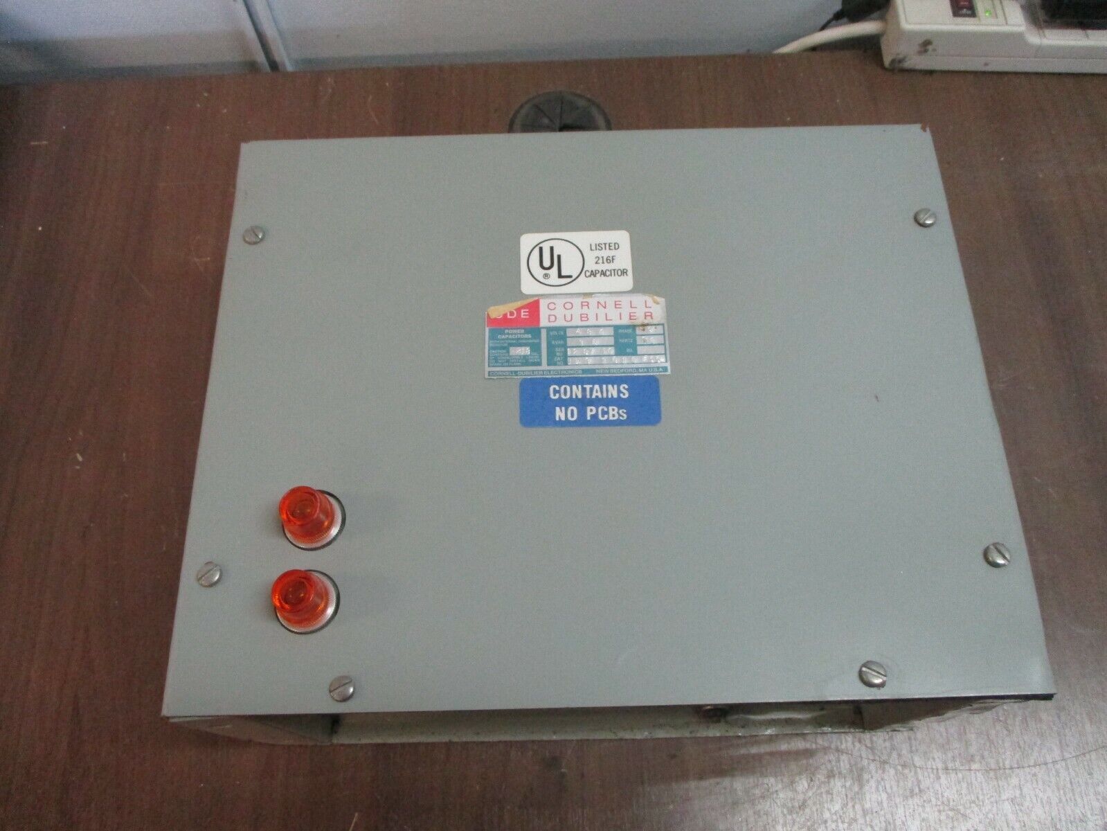 Cornell Dubilier Capacitor IMS1010F33L 10kVAR 480V 3Ph 60Hz Used